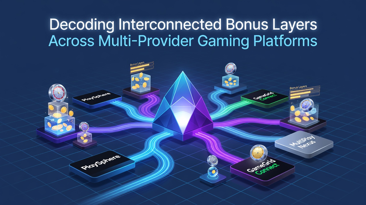 Flowchart illustrating data synchronization between multiple slot providers and a central bonus management system