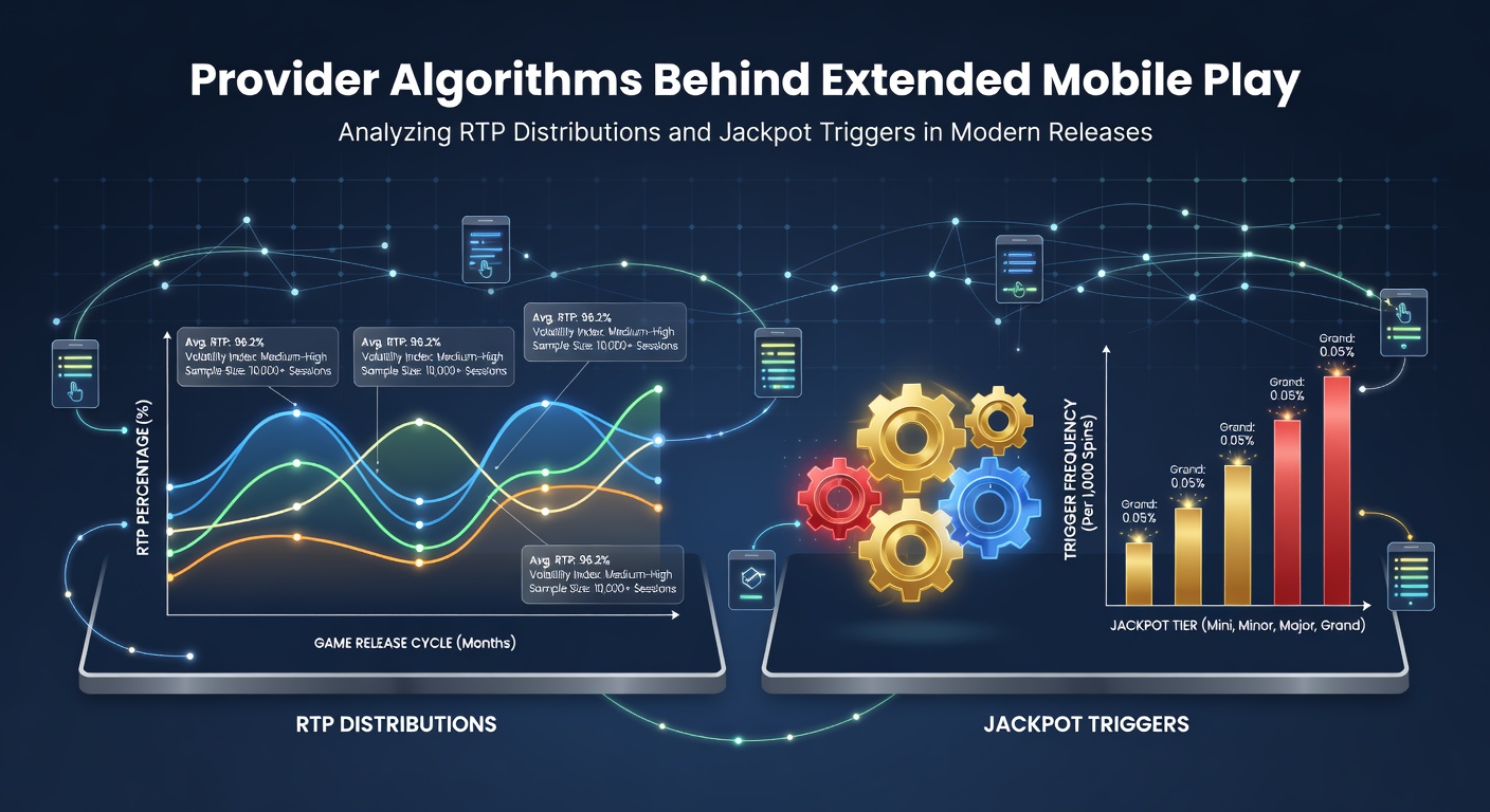 Slot provider algorithms visualized with RTP charts and mobile interface elements