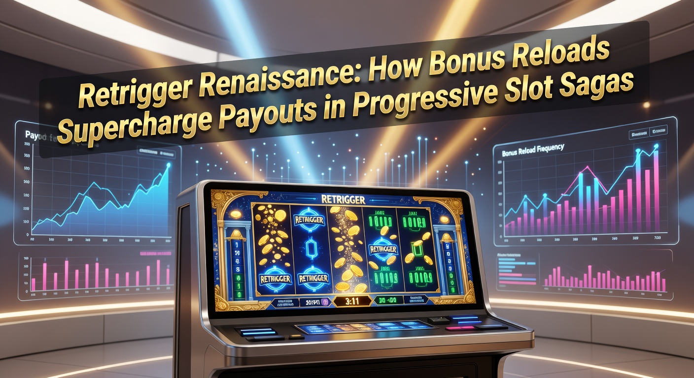 Vibrant slot screen showing cascading symbols and retriggering bonus wheels lighting up with progressive jackpot meters climbing in the background