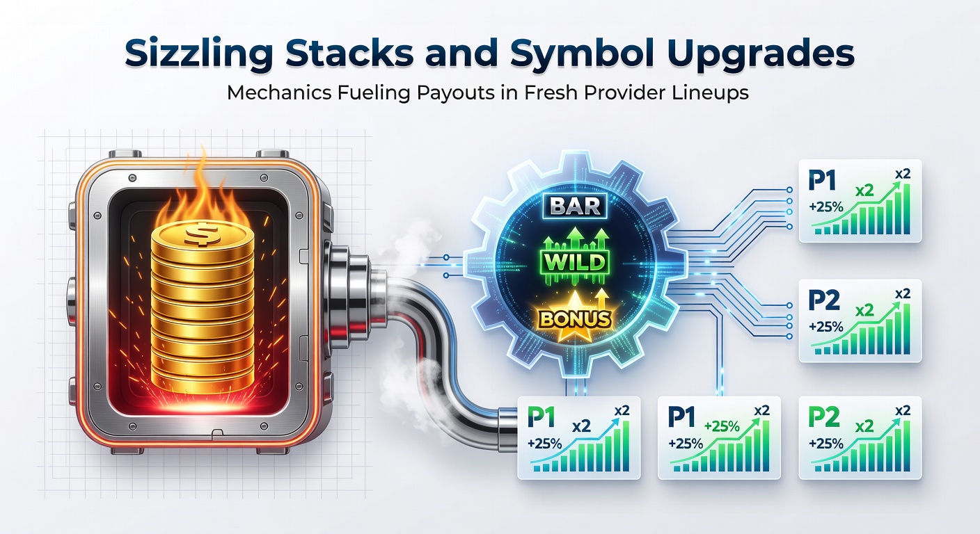 Dynamic screenshot of symbol upgrades transforming reel icons amid stacking wilds and glowing multipliers