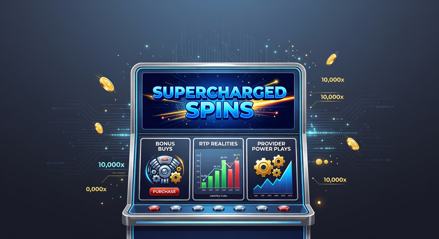 Vibrant slot reels with bonus buy buttons glowing amid cascading symbols and jackpot meters